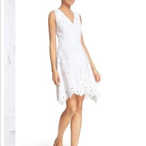 Jemion E' Embroidered Eyelet Dress by THEORY